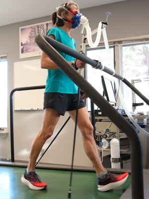 Skipole VO2max test at COCC Physiology Lab