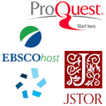 Collage of subscription database vendor logos