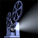 Photo of a movie projector
