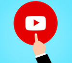 Illustration of streaming video play button