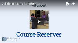 Thumbnail for the All about course reserves video