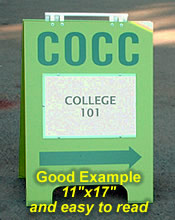 COCC Sign - Good Example