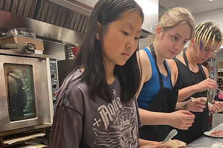 My Summer In China Students Cooking Potstickers