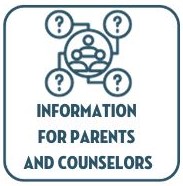 Image of 3 people in circle with questions marks in circles coming off it. Information for Parents and Counselors