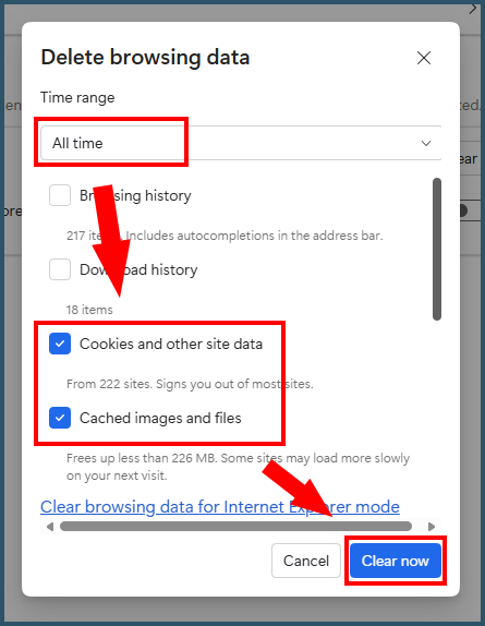 Edge delete cache