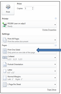 doublesided print settings