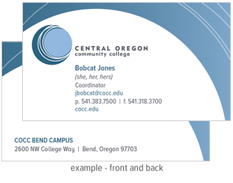 COCC Business Card Example