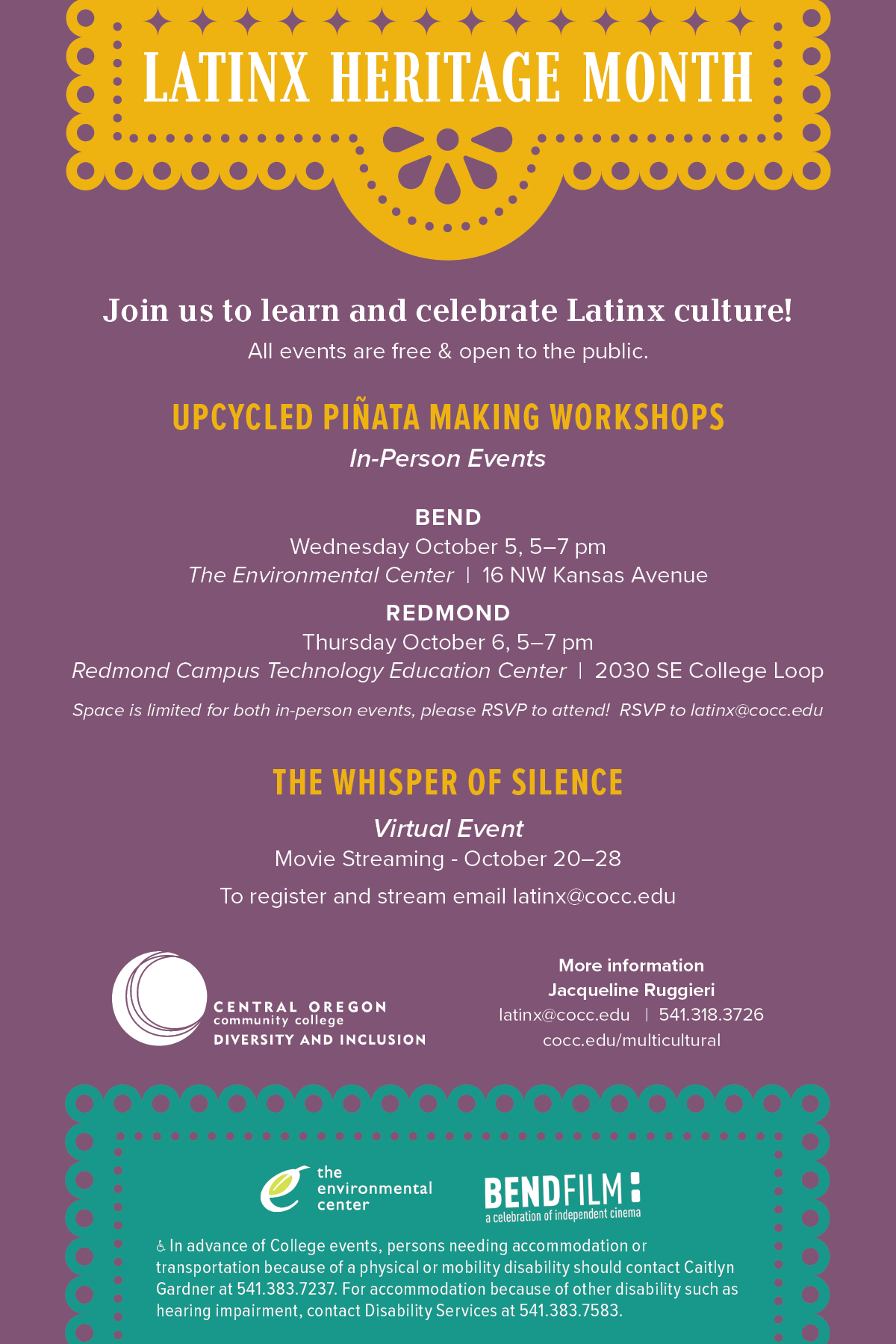 2022 Latinx Heritage Month Events