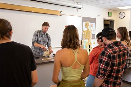 Central Oregon Community College Anthropology students in classroom