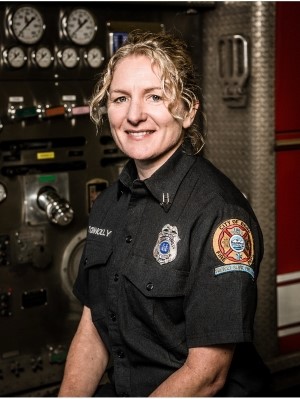 Trish Connolly, EMS and Structural Fire Science graduate  Battalion Chief of Administration, Bend Fire & Rescue