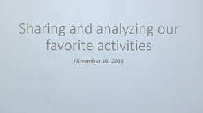 Sharing and Analyzing Classroom Activities video still